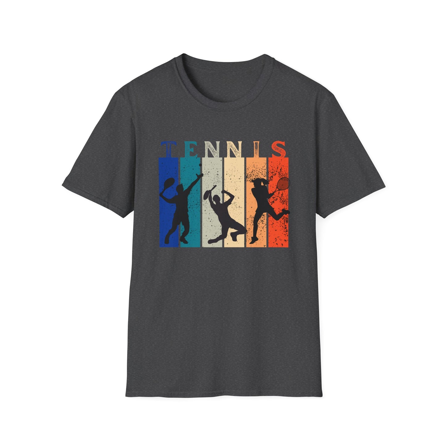 Retro Rainbow Tennis T-Shirt