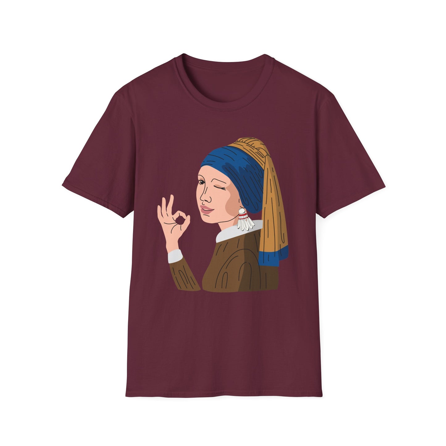 Girl With the Shuttlecock Earring T-Shirt