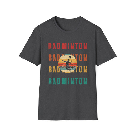Badminton Retro Rainbow T-shirt