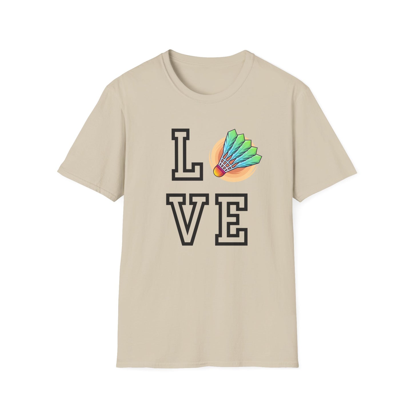Badminton Love (with Shuttle) T-Shirt