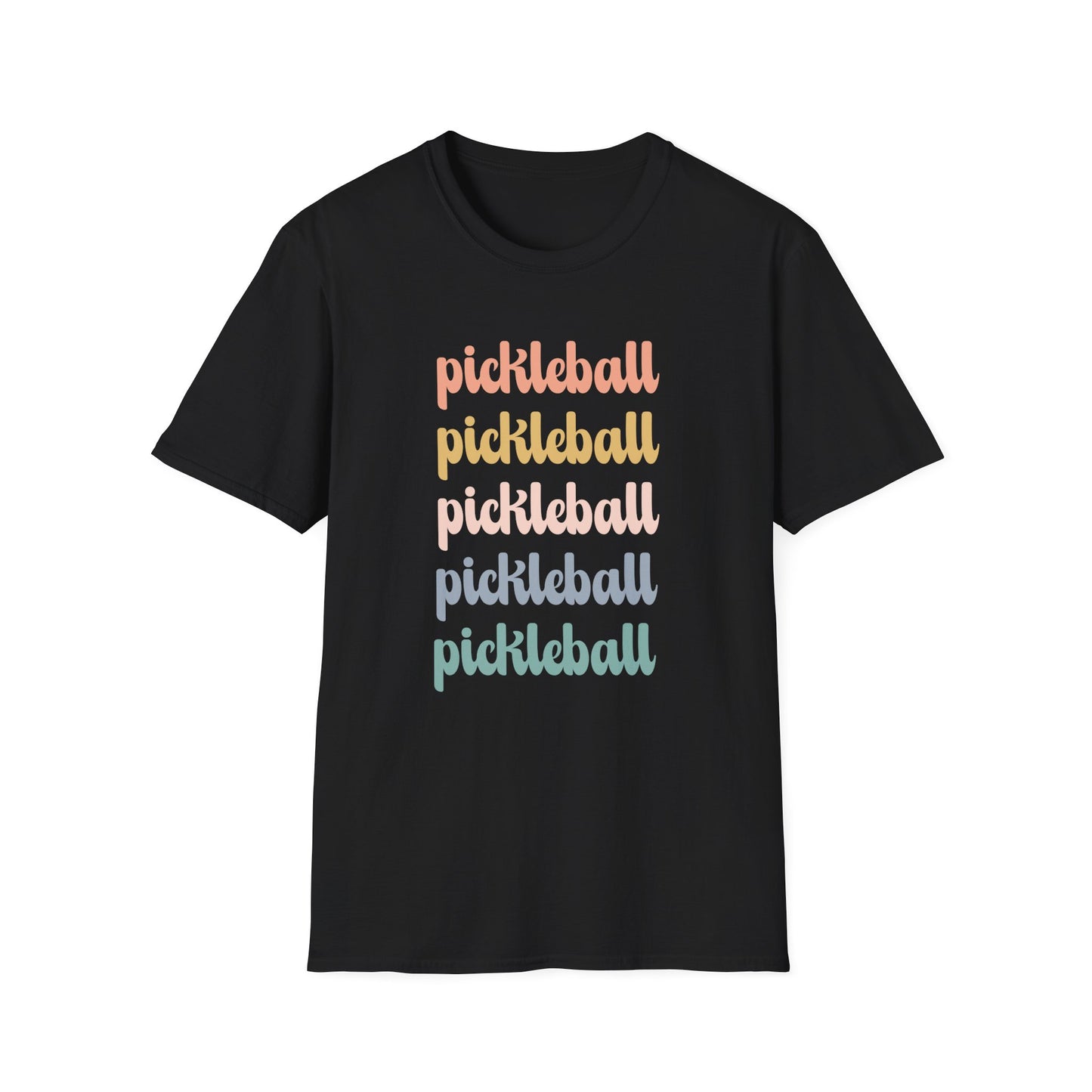 Pickleball Retro Rainbow T-Shirt