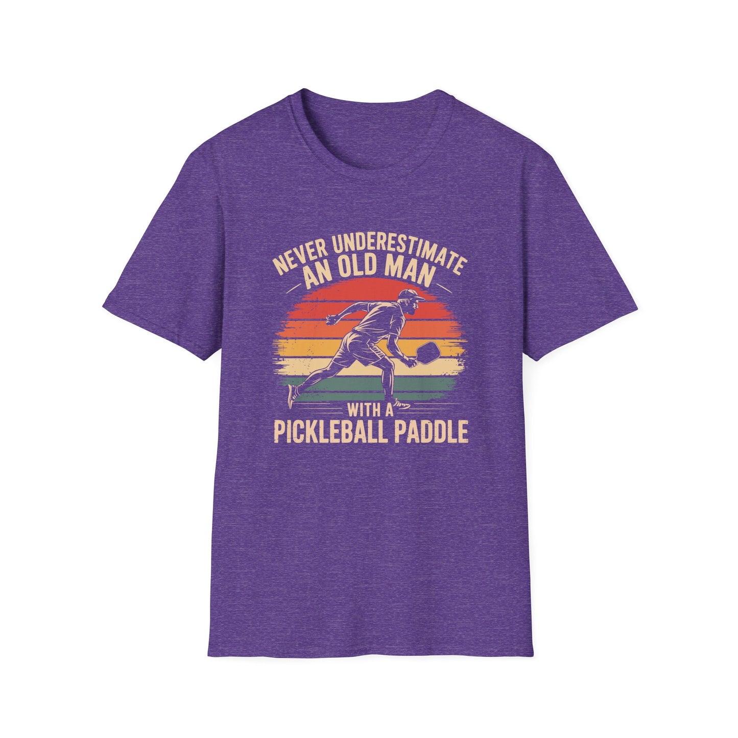 Never Underestimate an Old Man With a Pickleball Paddle T-Shirt