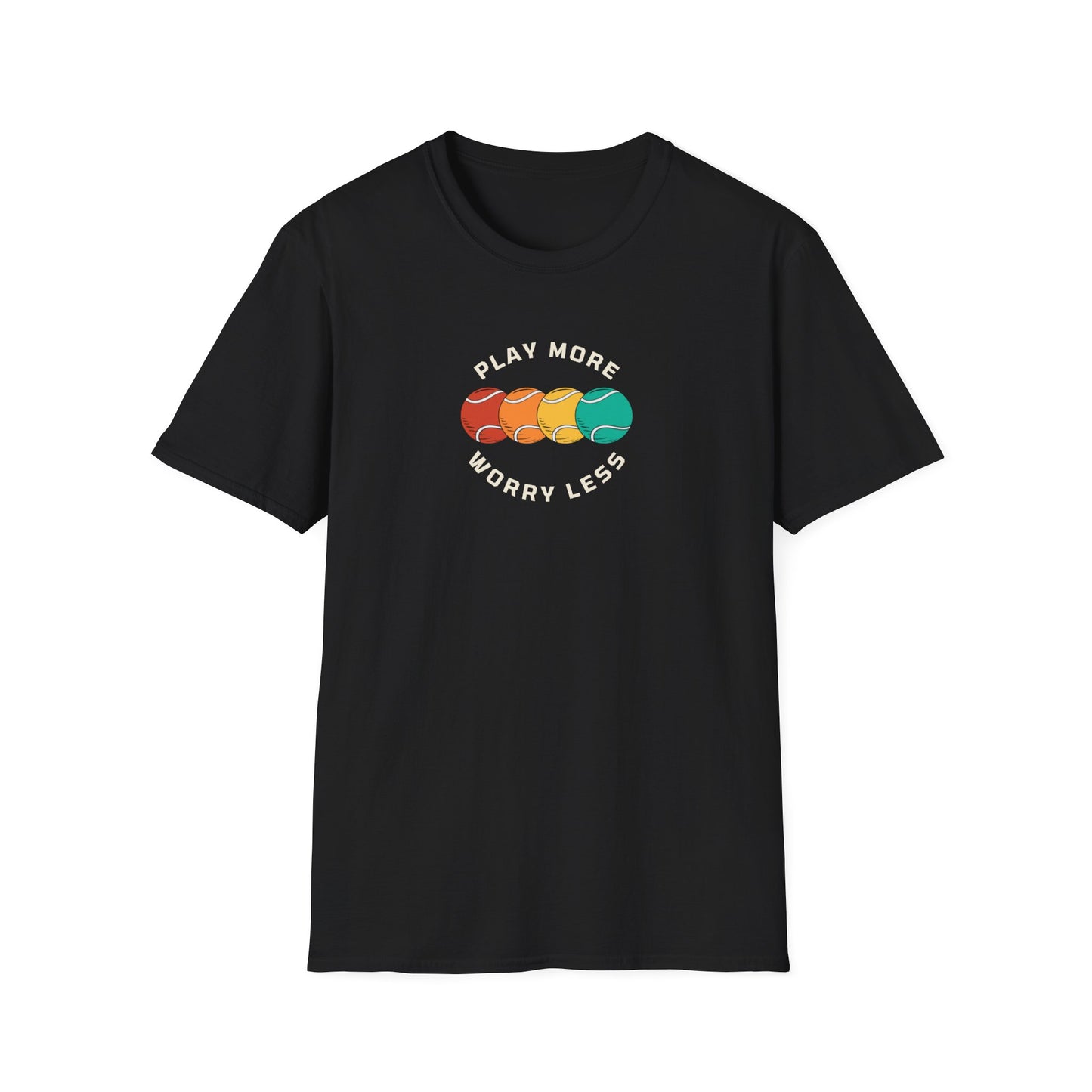 Play More (Tennis) Worry Less T-Shirt