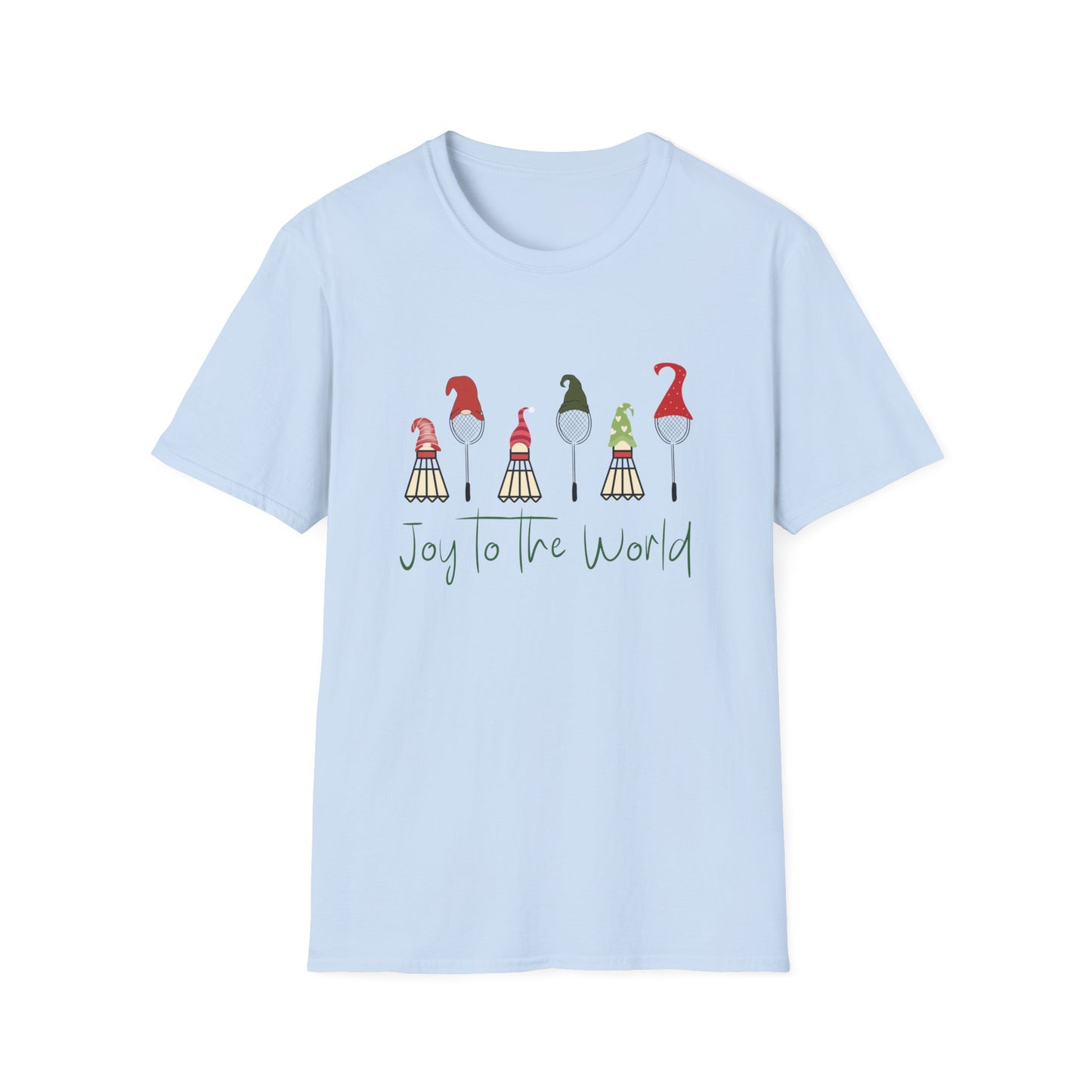 Joy to the World Badminton Holiday T-shirt