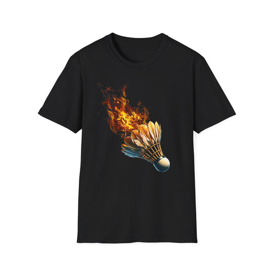 Badminton Fire Shuttle T-Shirt