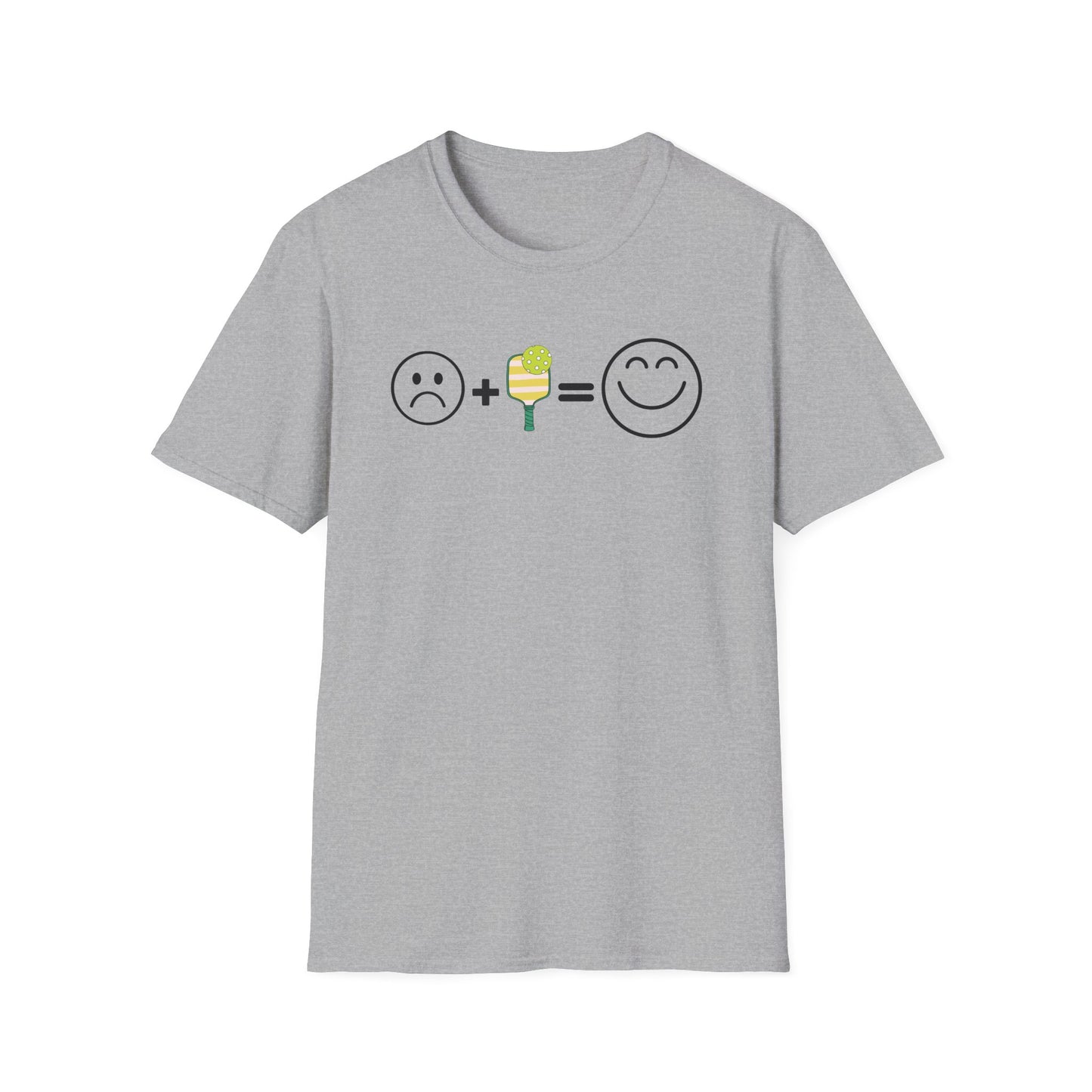 Sad Face + Pickleball = Happy! T-Shirt
