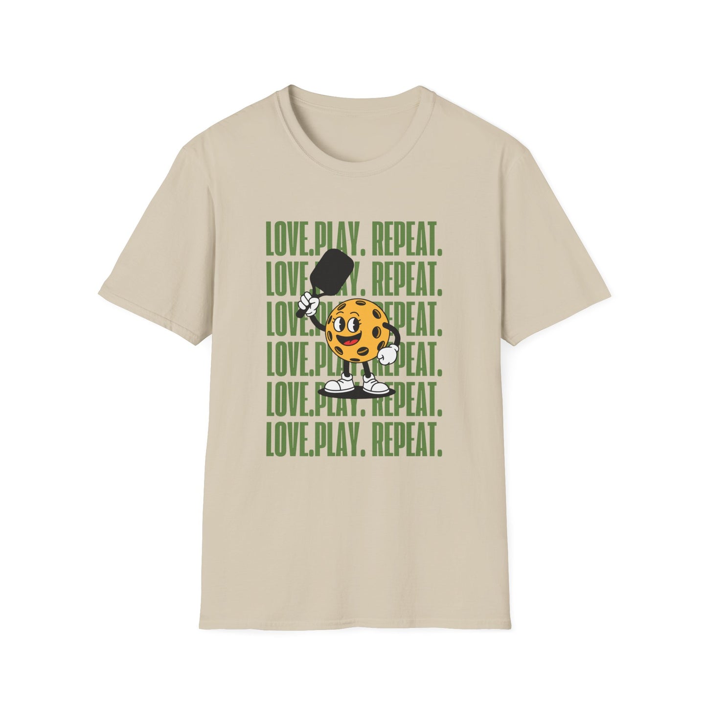 Love. Play. Repeat. Pickleball T-shirt