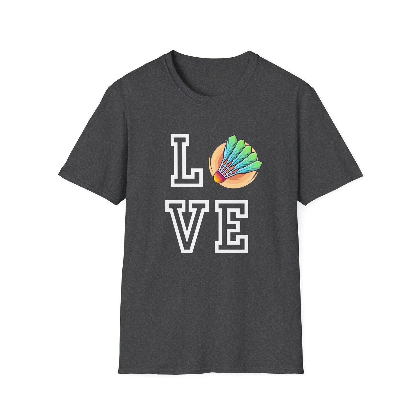 Badminton Love (with Shuttle) T-Shirt
