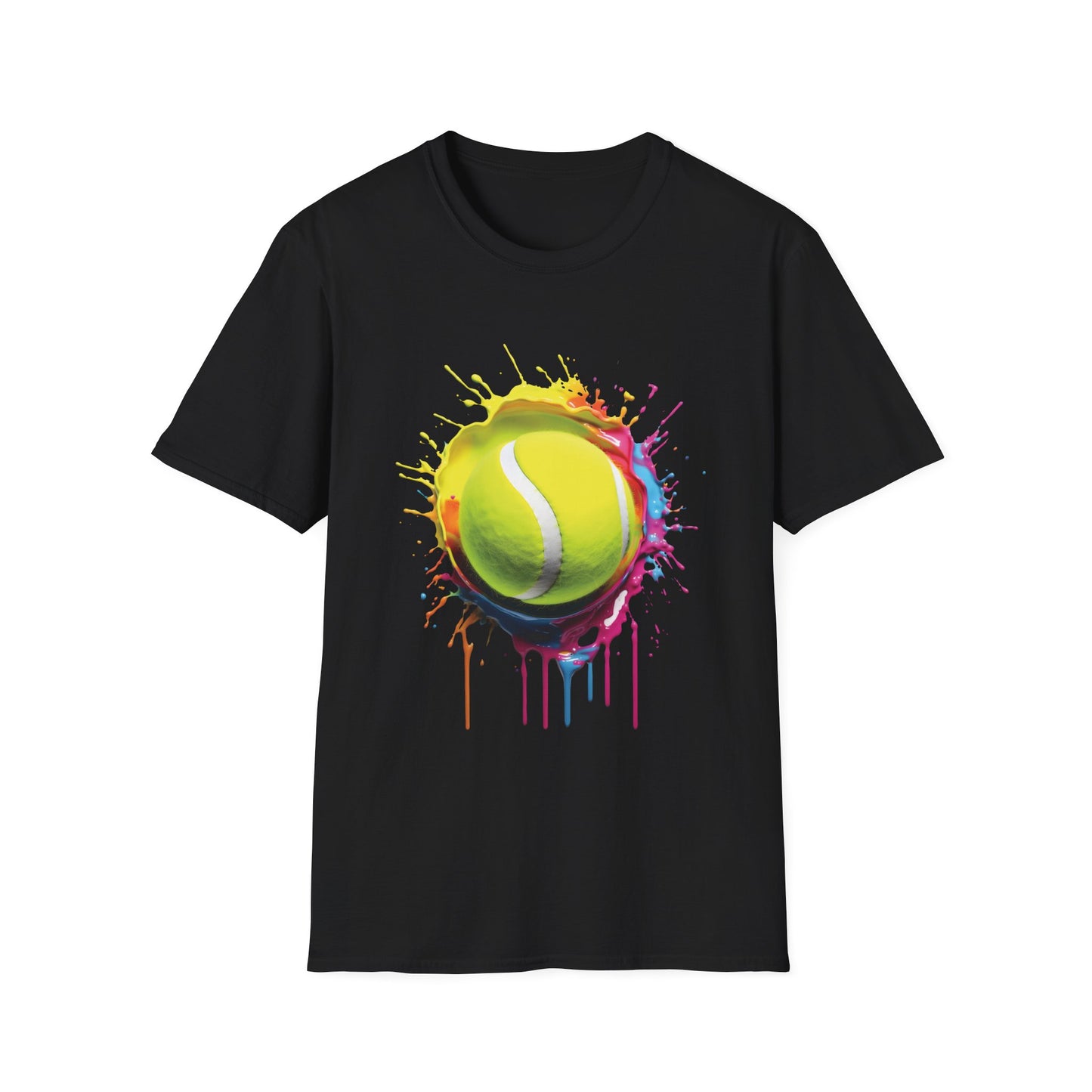 Tennis Ball Colorful Splat T-shirt