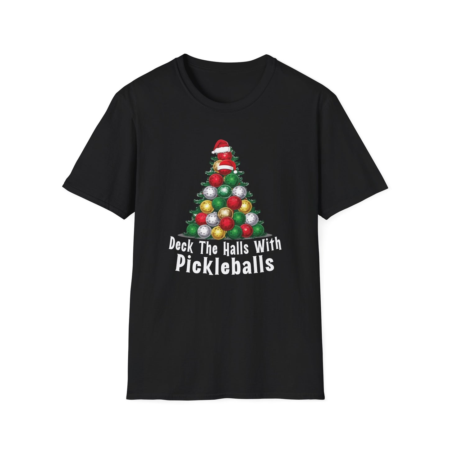 Deck the Halls With Pickleball T-Shirt