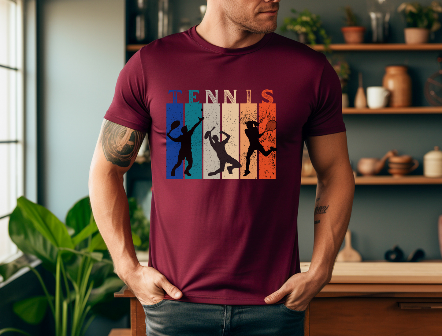 Tennis Retro Rainbow T-Shirt