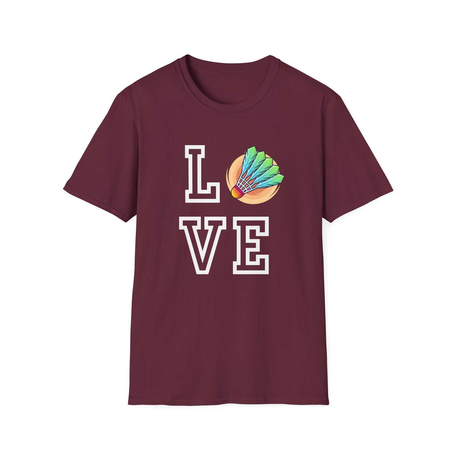 Badminton Love (with Shuttle) T-Shirt