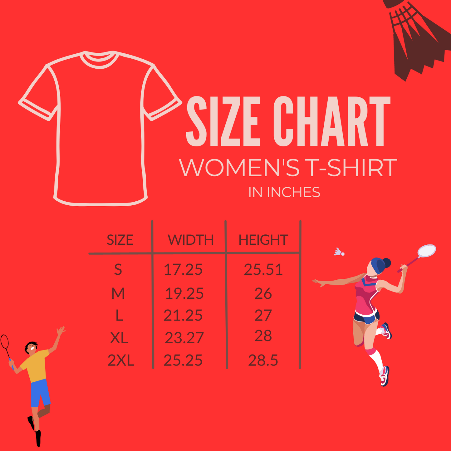 Racket Rebels Women's badminton T-shirt