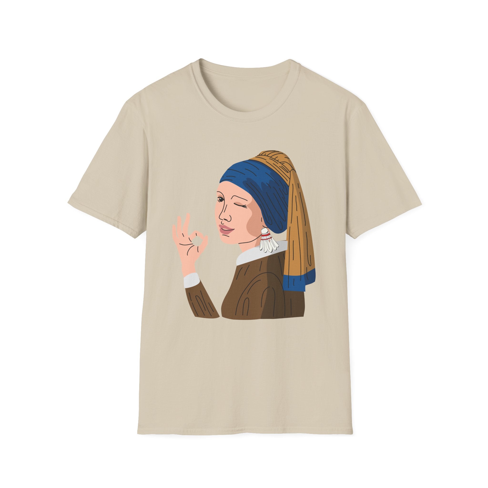 Girl With the Shuttlecock Earring T-Shirt
