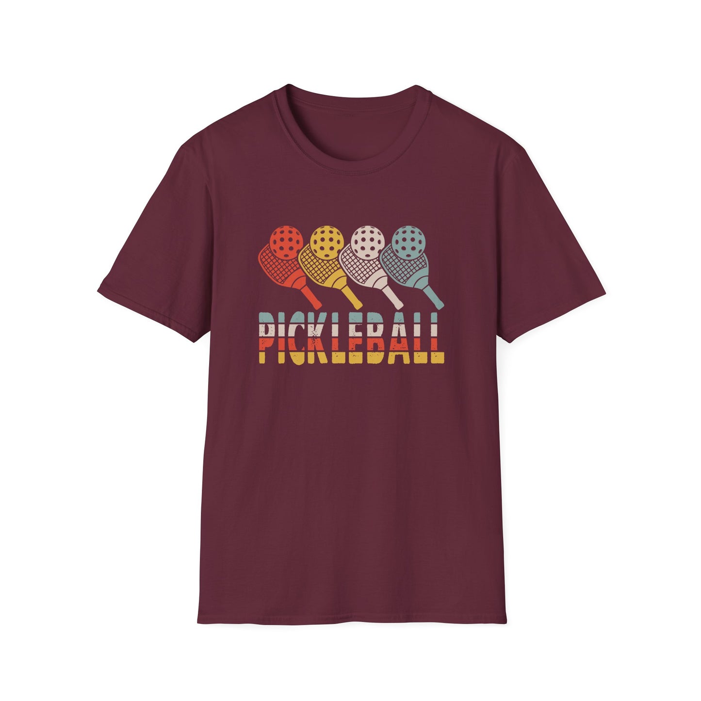 Pickleball Retro Rainbow T-Shirt