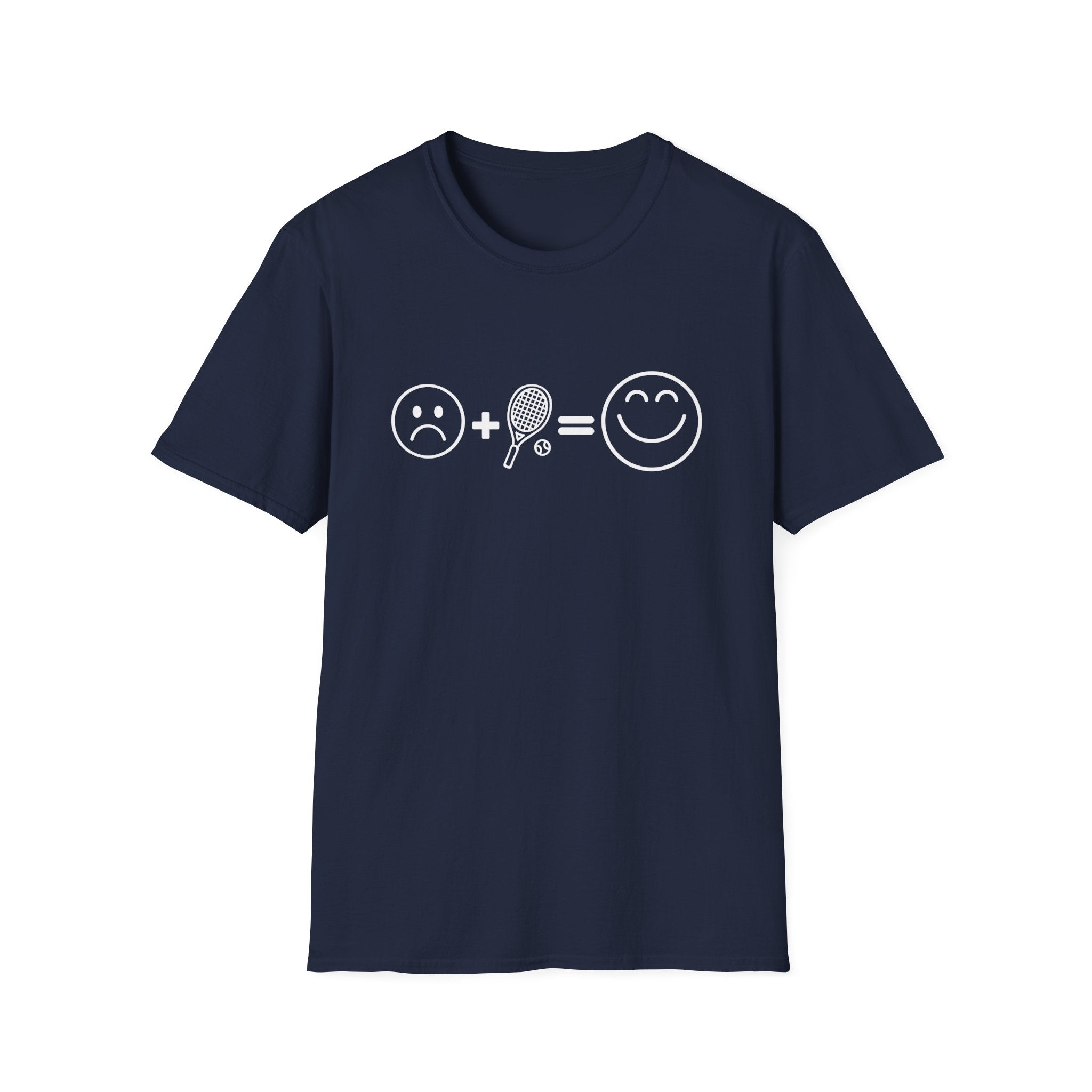 Sad Face + Tennis = Happy! T-Shirt