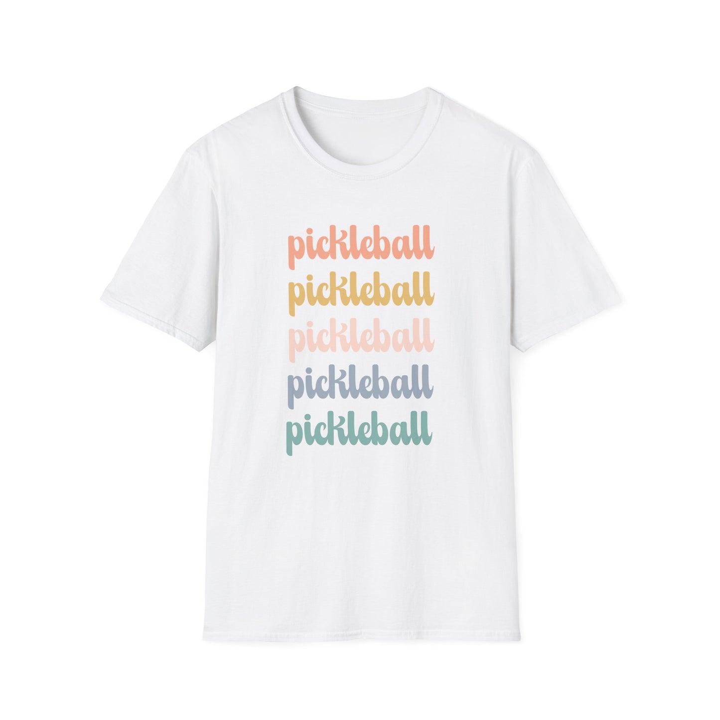 Pickleball Retro Rainbow T-Shirt