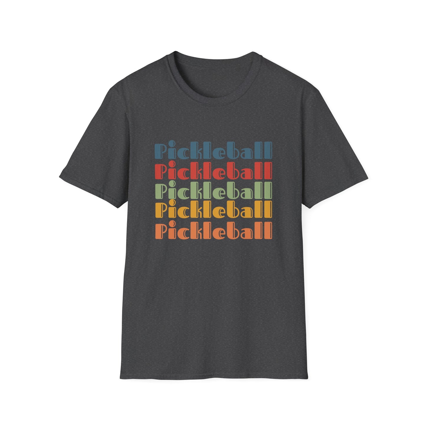 Pickleball Retro Rainbow T-shirt