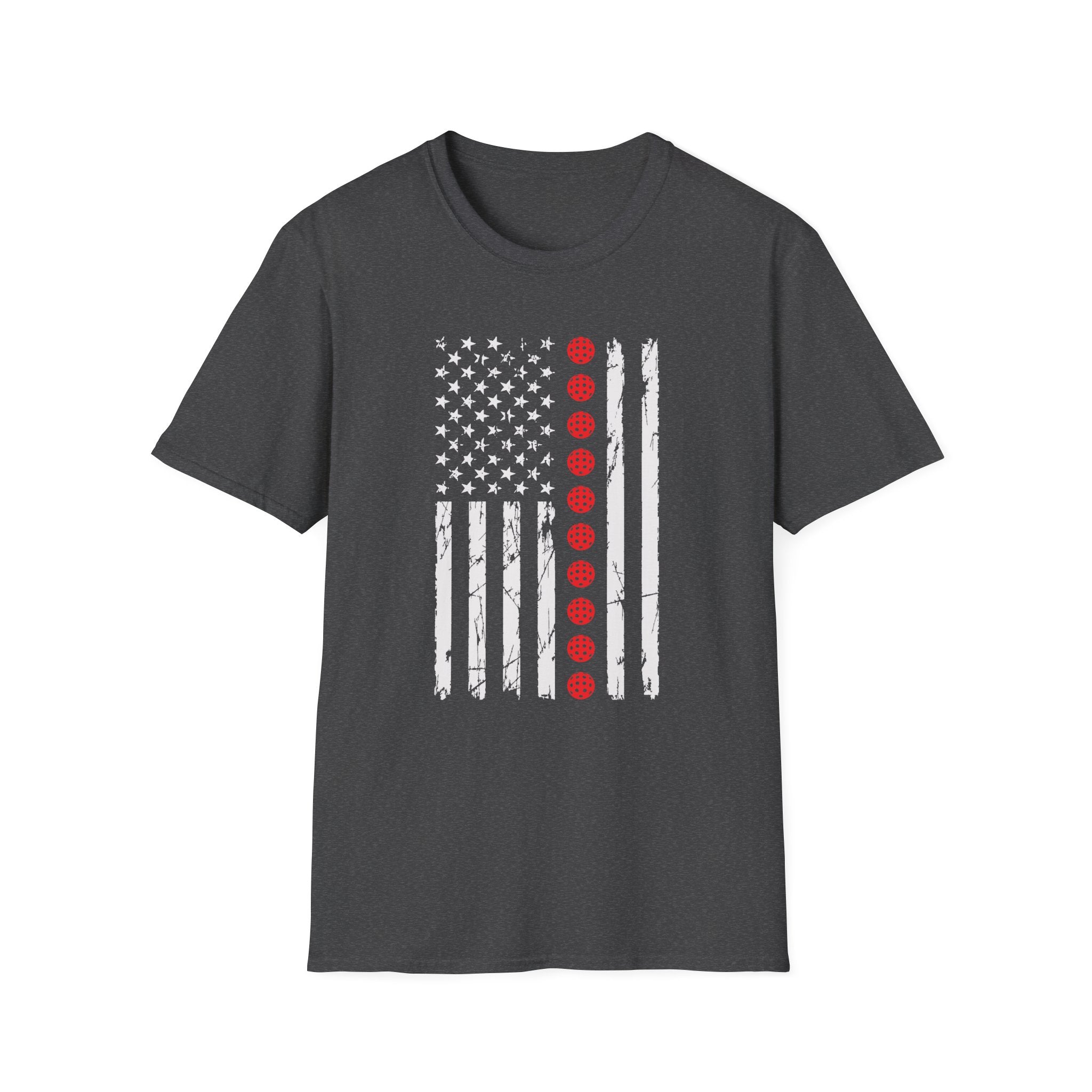 Pickleball American Flag T-Shirt
