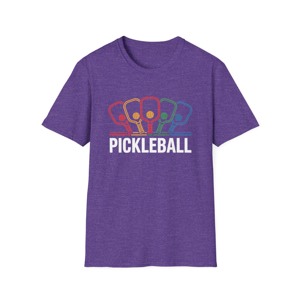 Pickleball Rainbow Paddle Graphic Tee