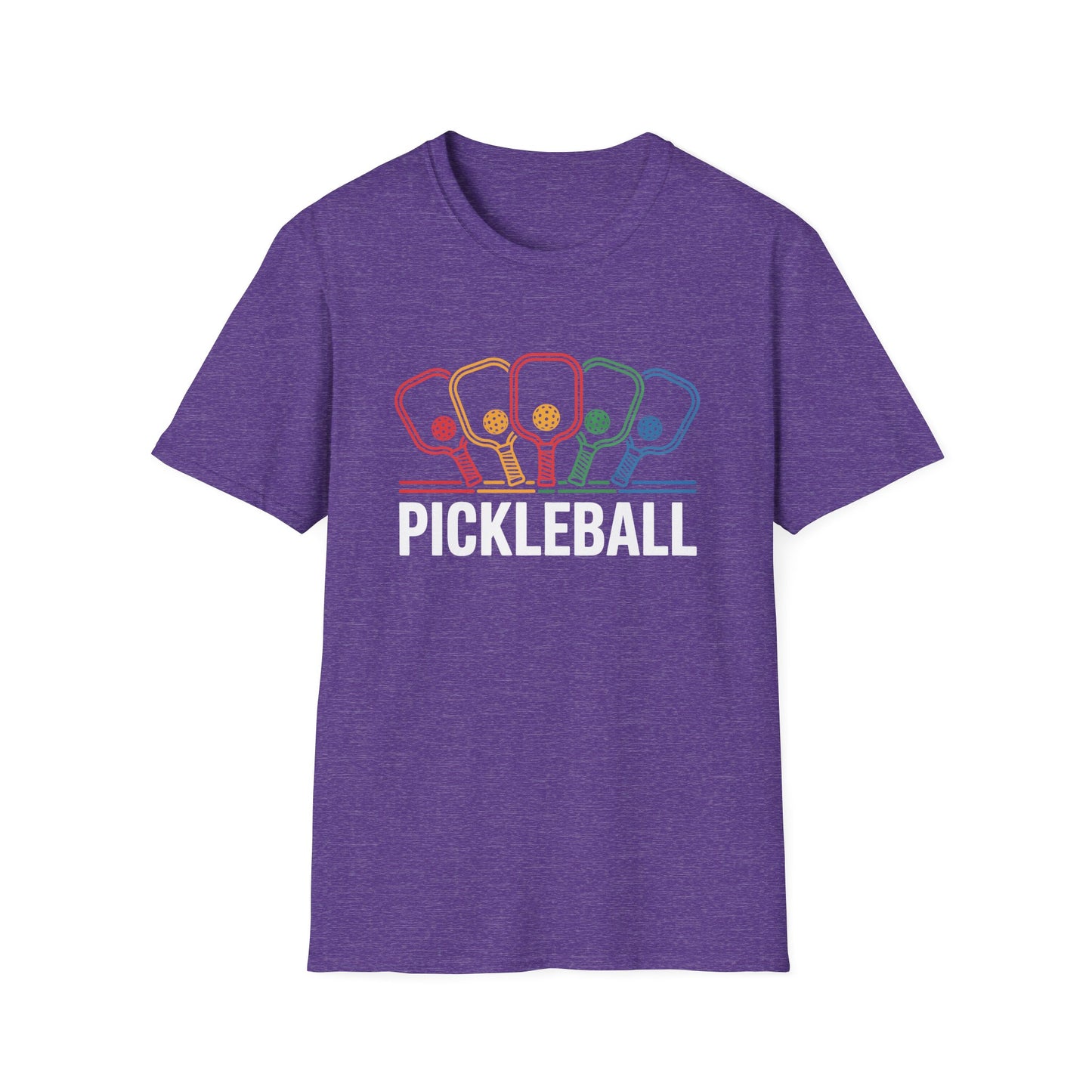 Pickleball Rainbow Paddle Graphic Tee