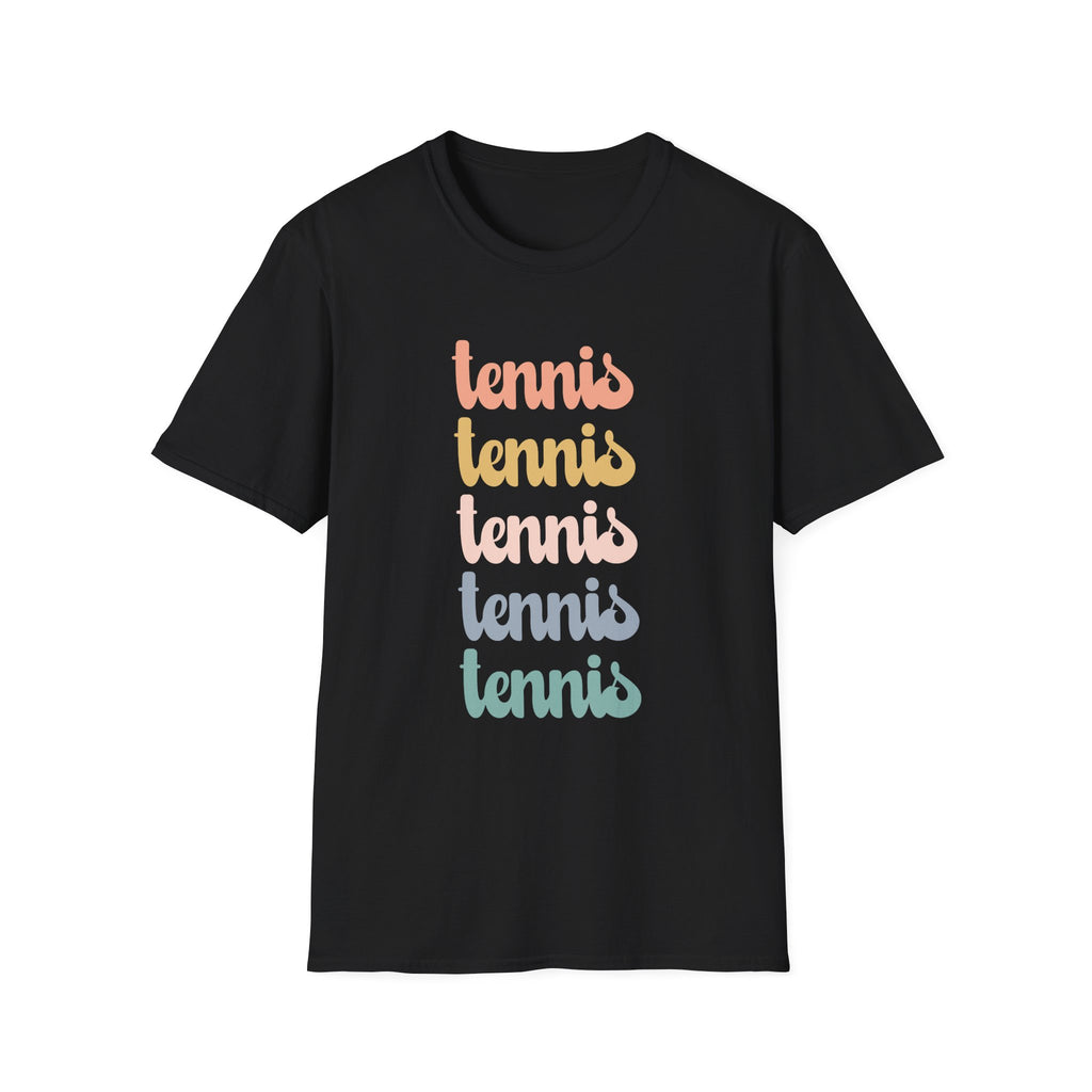 Tennis Rainbow Retro T-Shirt