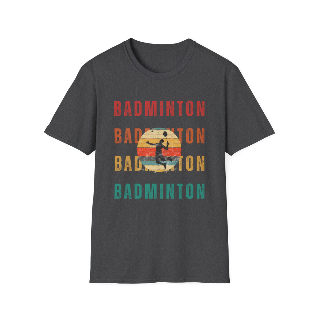 Badminton Retro Rainbow T-shirt