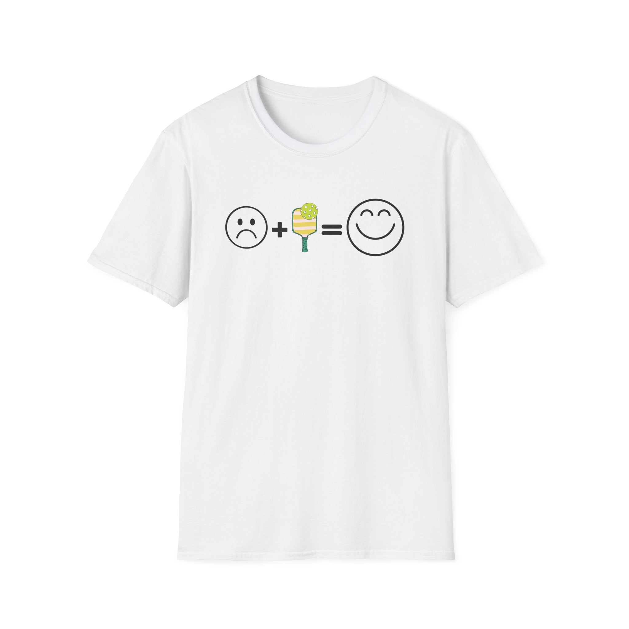 Sad Face + Pickleball = Happy! T-Shirt