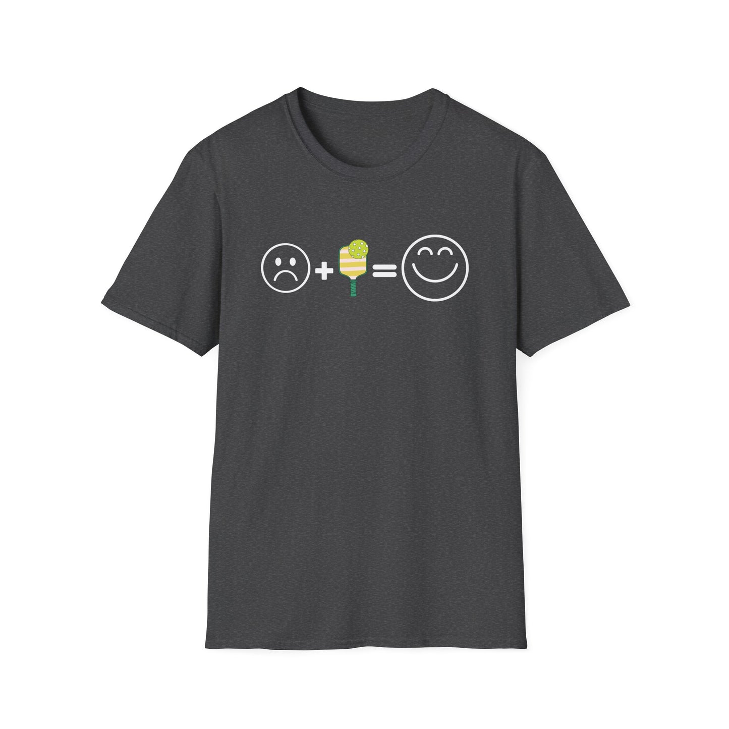 Sad Face + Pickleball = Happy! T-Shirt