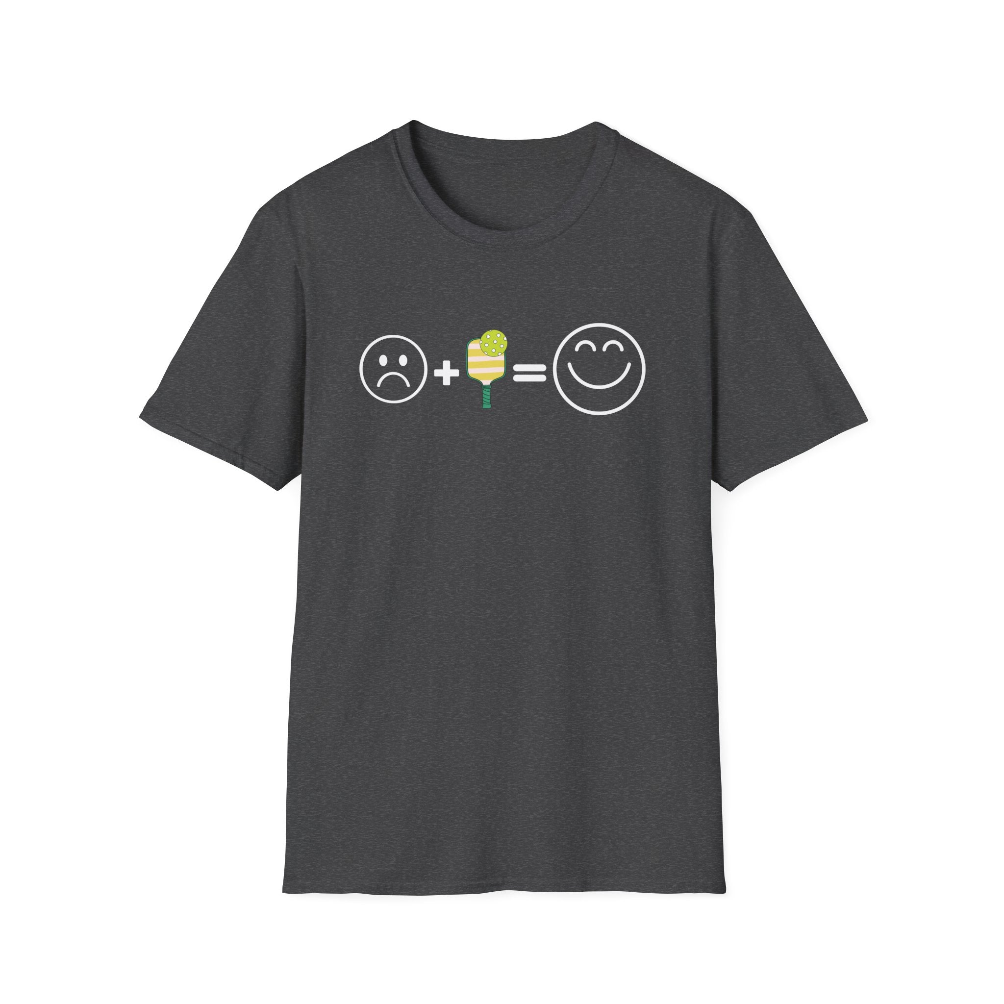 Sad Face + Pickleball = Happy! T-Shirt