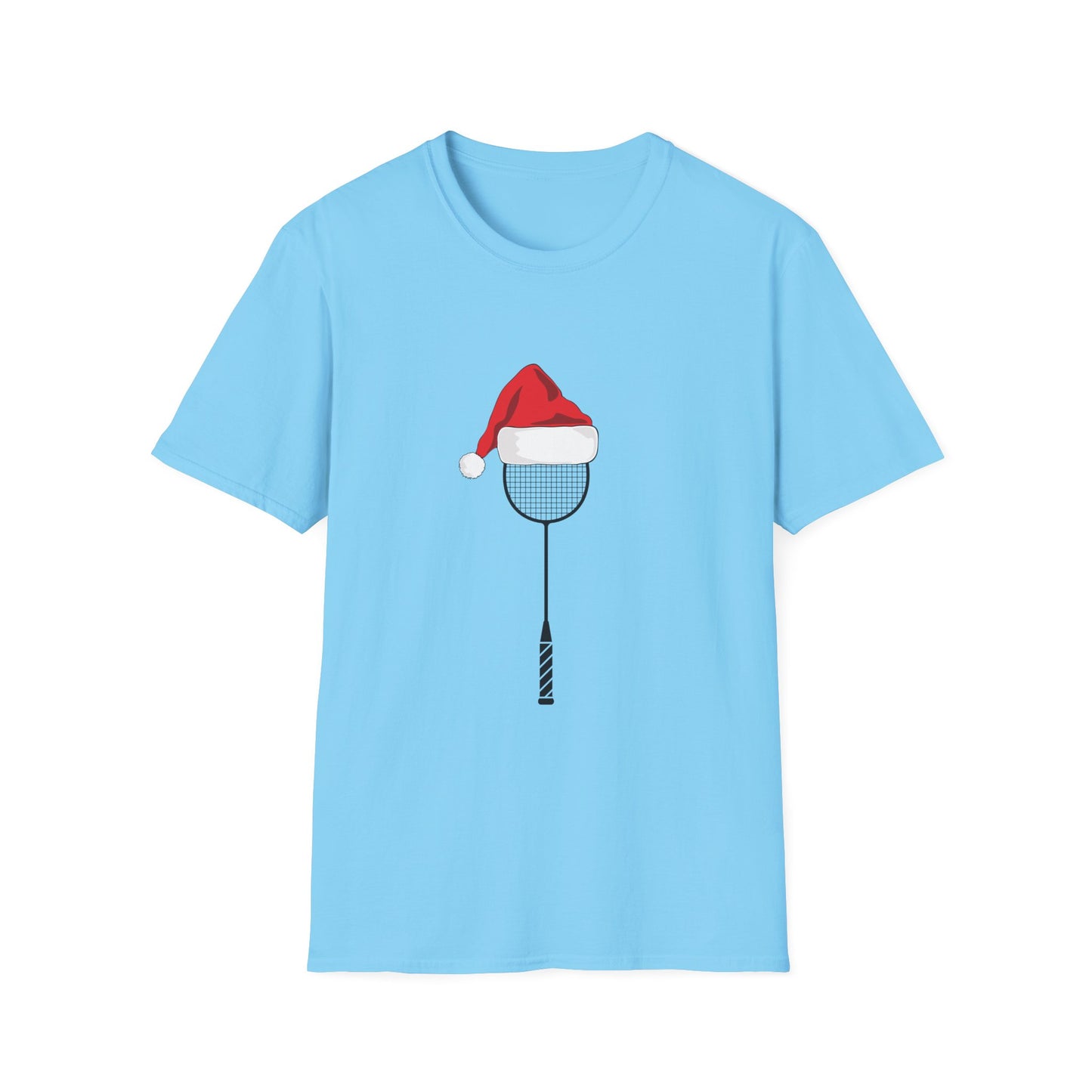 Badminton Santa Hat Racket T-Shirt