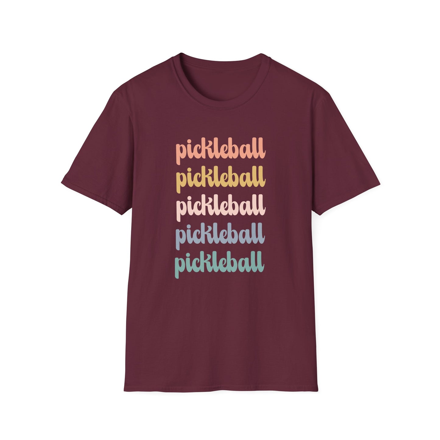 Pickleball Retro Rainbow T-Shirt