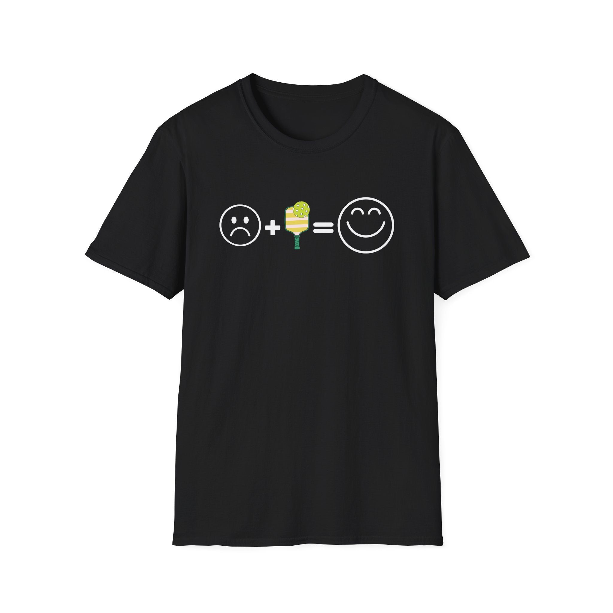 Sad Face + Pickleball = Happy! T-Shirt