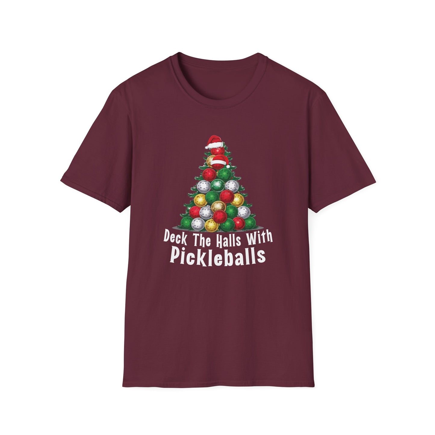 Deck the Halls With Pickleball T-Shirt