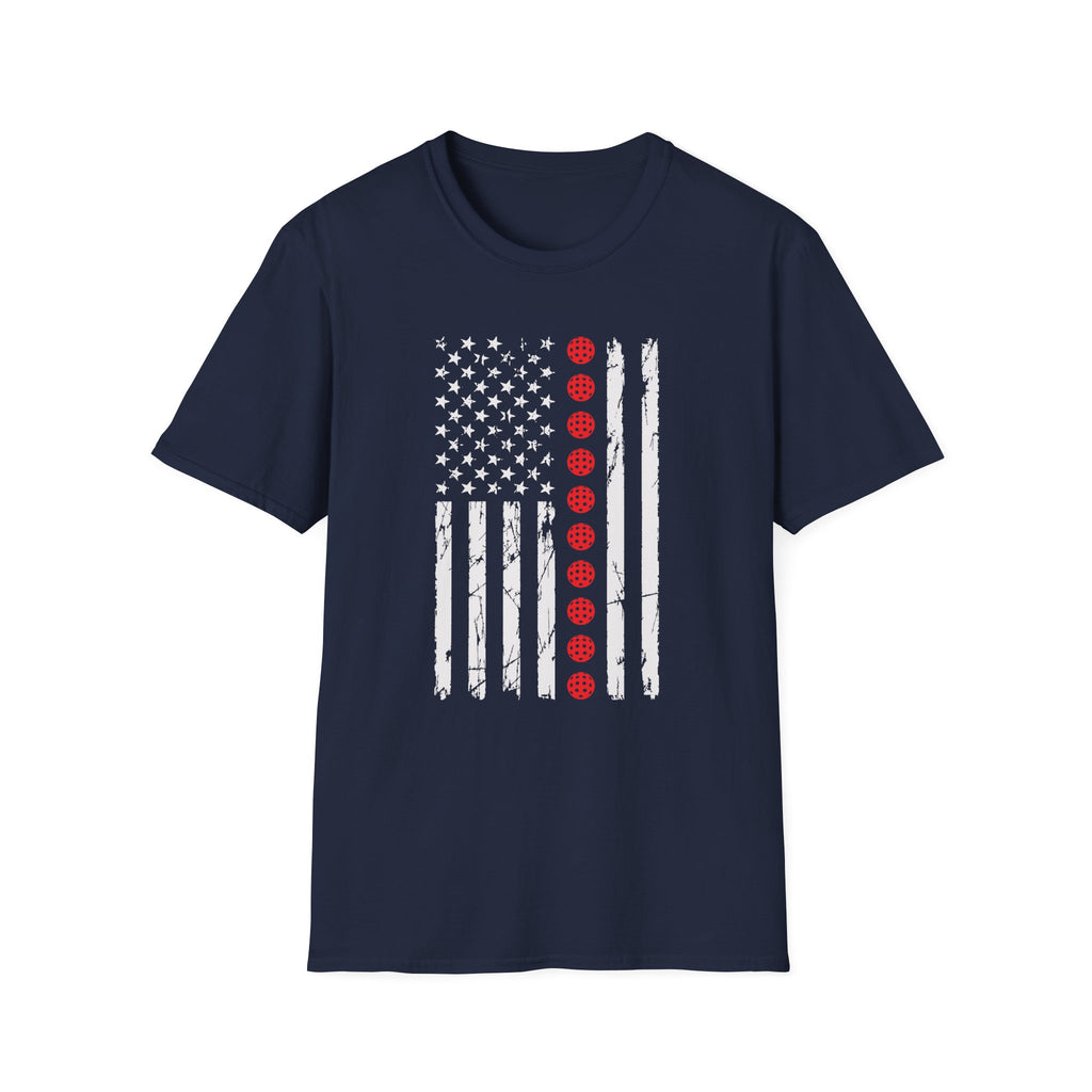 Pickleball American Flag T-Shirt
