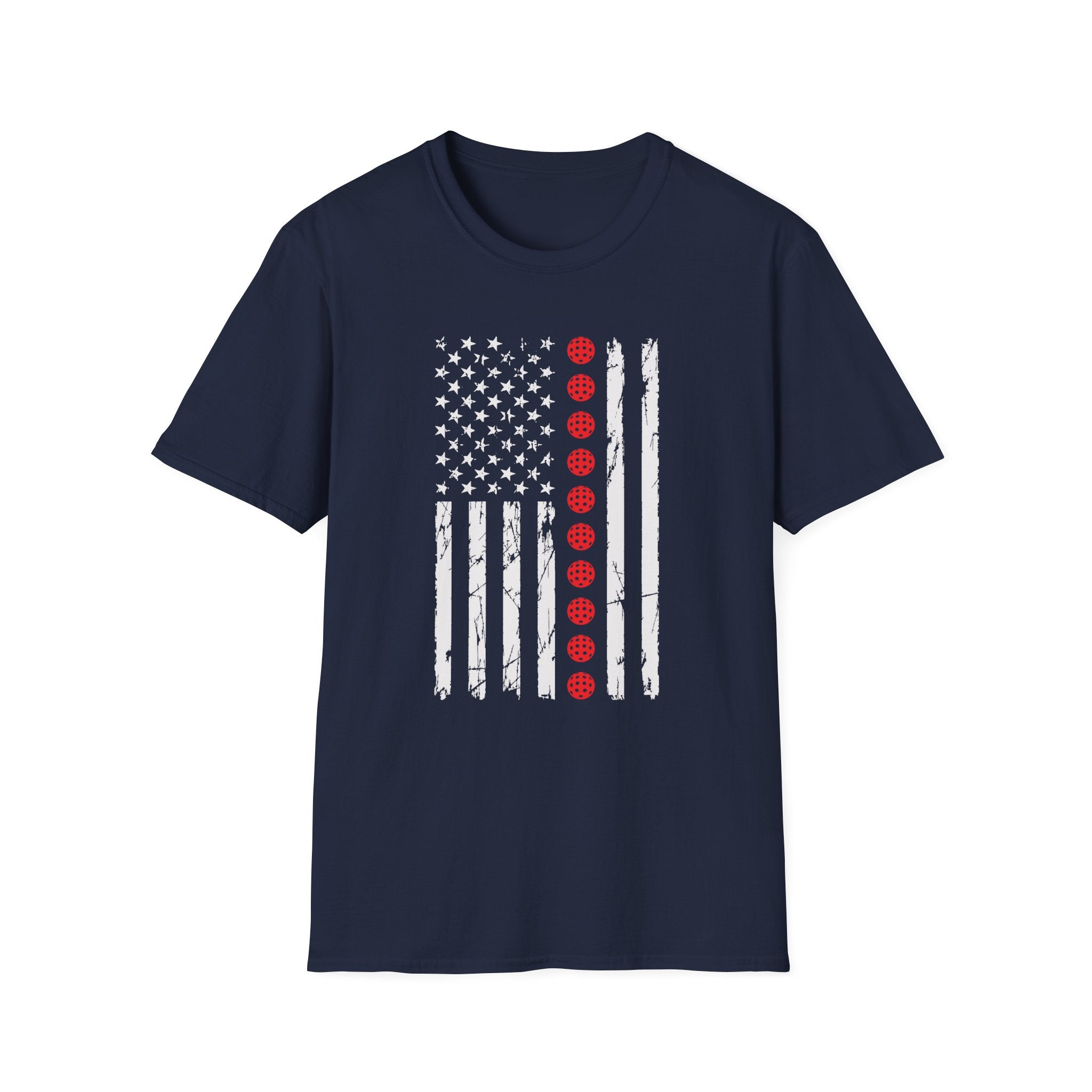 Pickleball American Flag T-Shirt