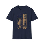 Pickleball Faded US Flag T-Shirt