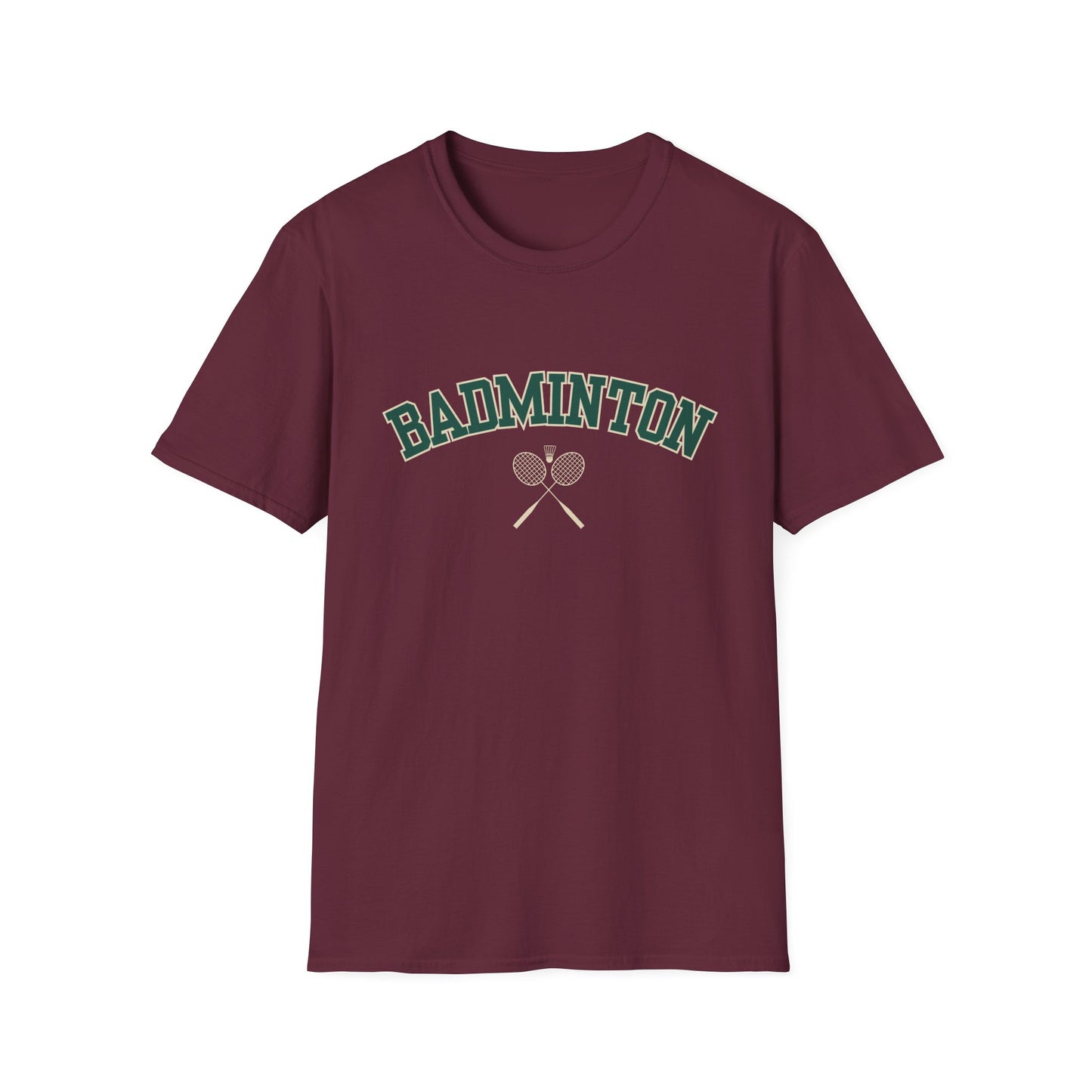Badminton Varsity Style T-Shirt