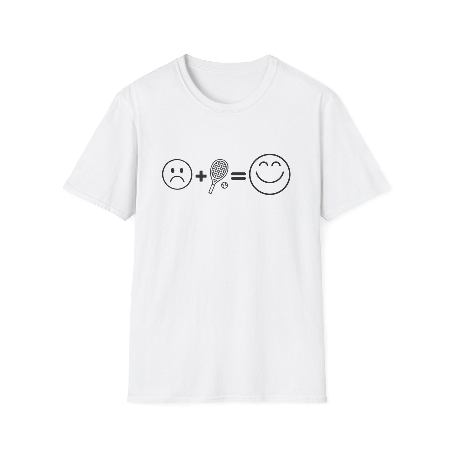 Sad Face + Tennis = Happy! T-Shirt