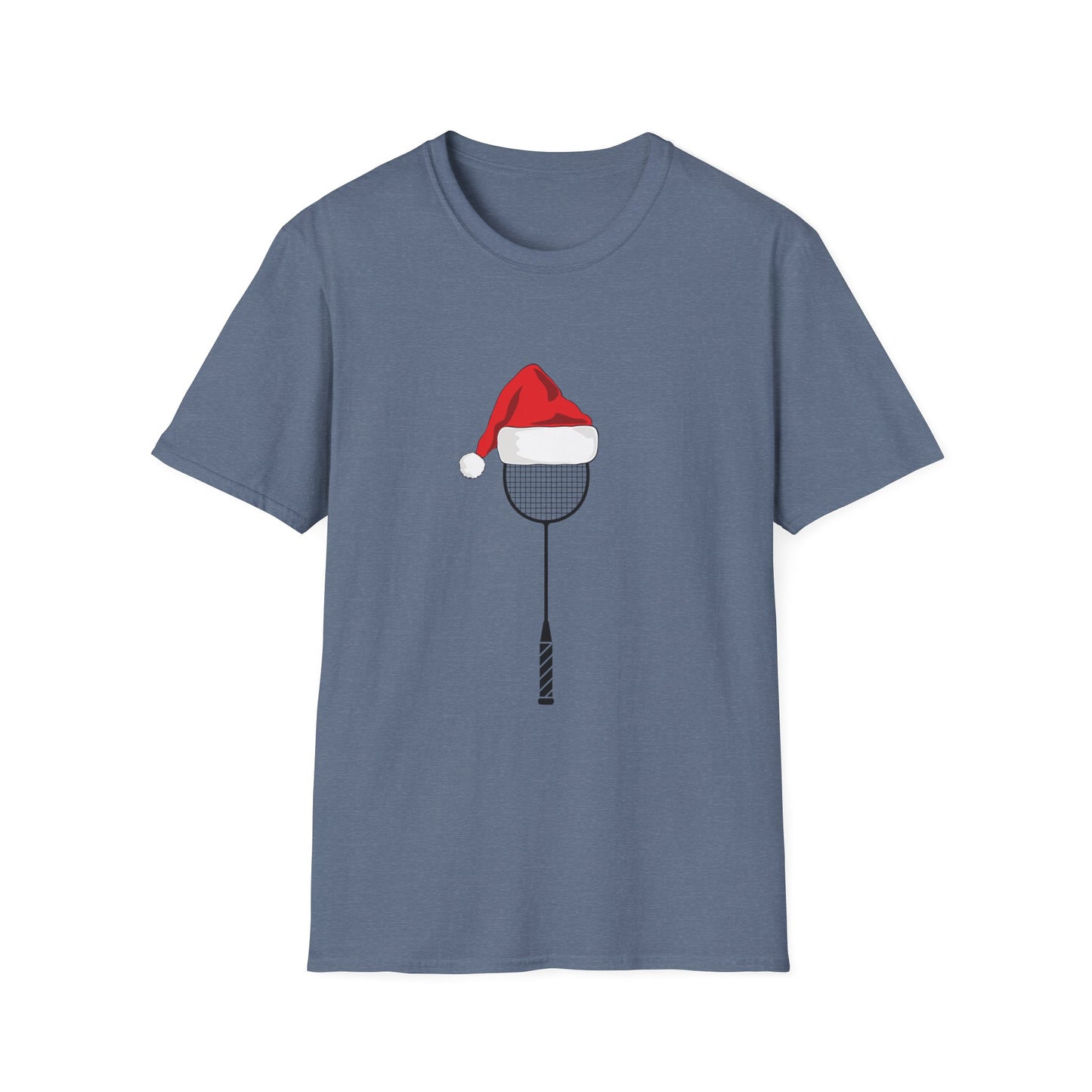 Badminton Santa Hat Racket T-Shirt