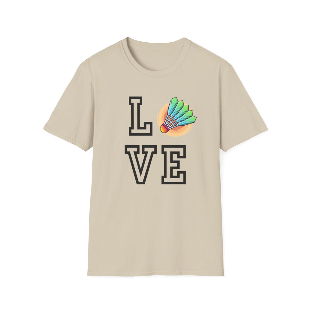 Badminton Love (with Shuttle) T-Shirt