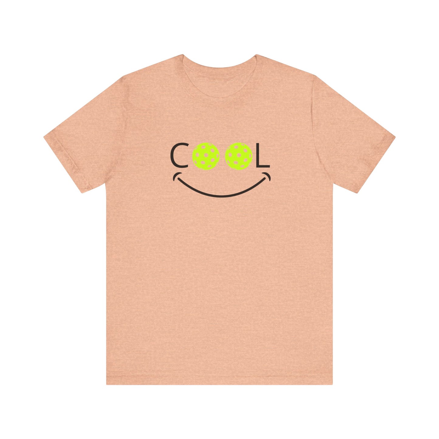Cool Pickleball Smiley Face T-Shirt