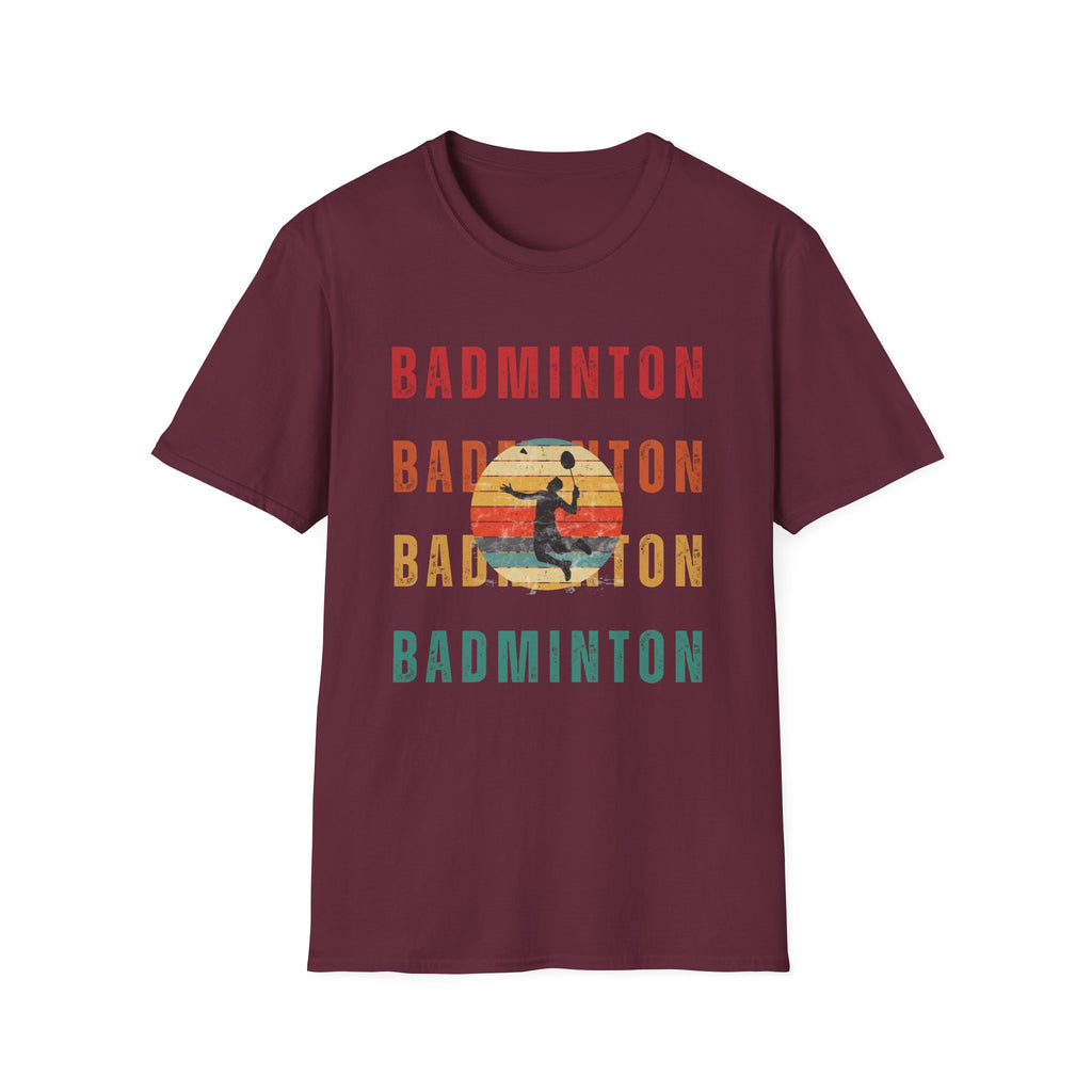 Badminton Retro Rainbow T-shirt