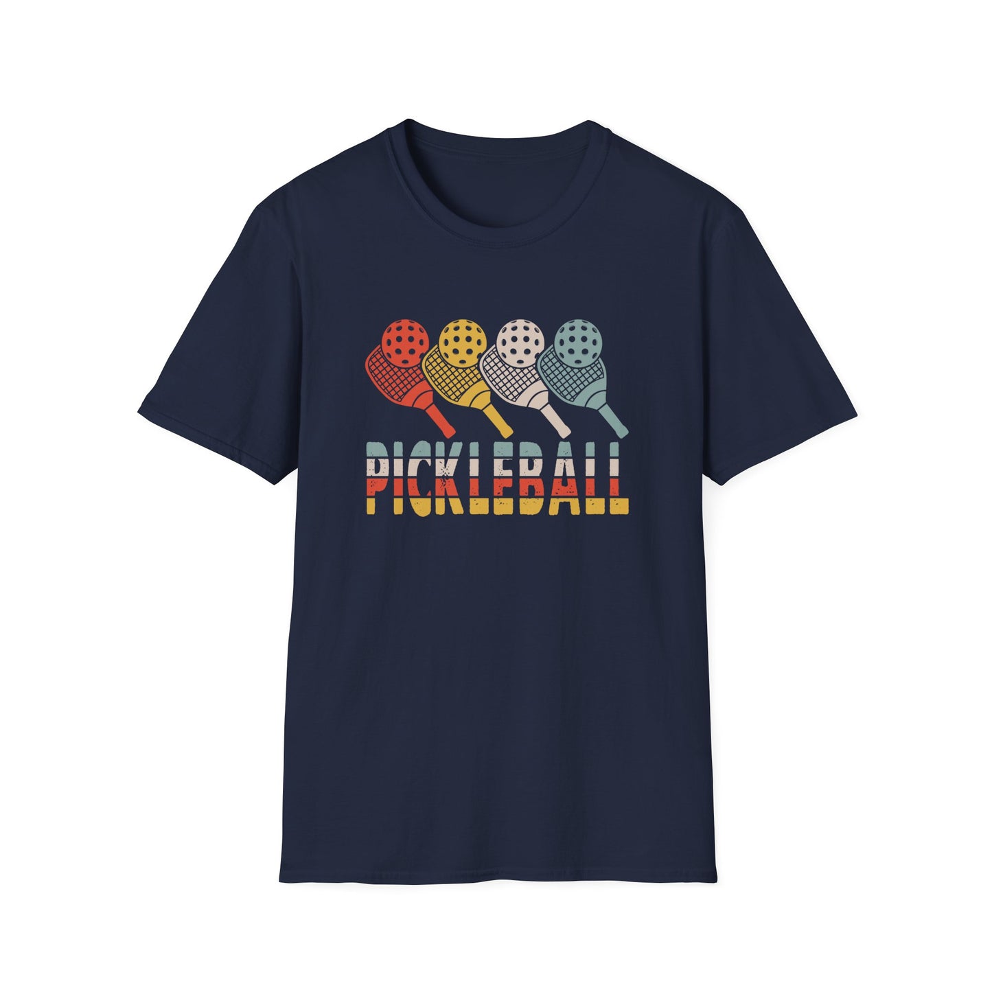 Pickleball Retro Rainbow T-Shirt