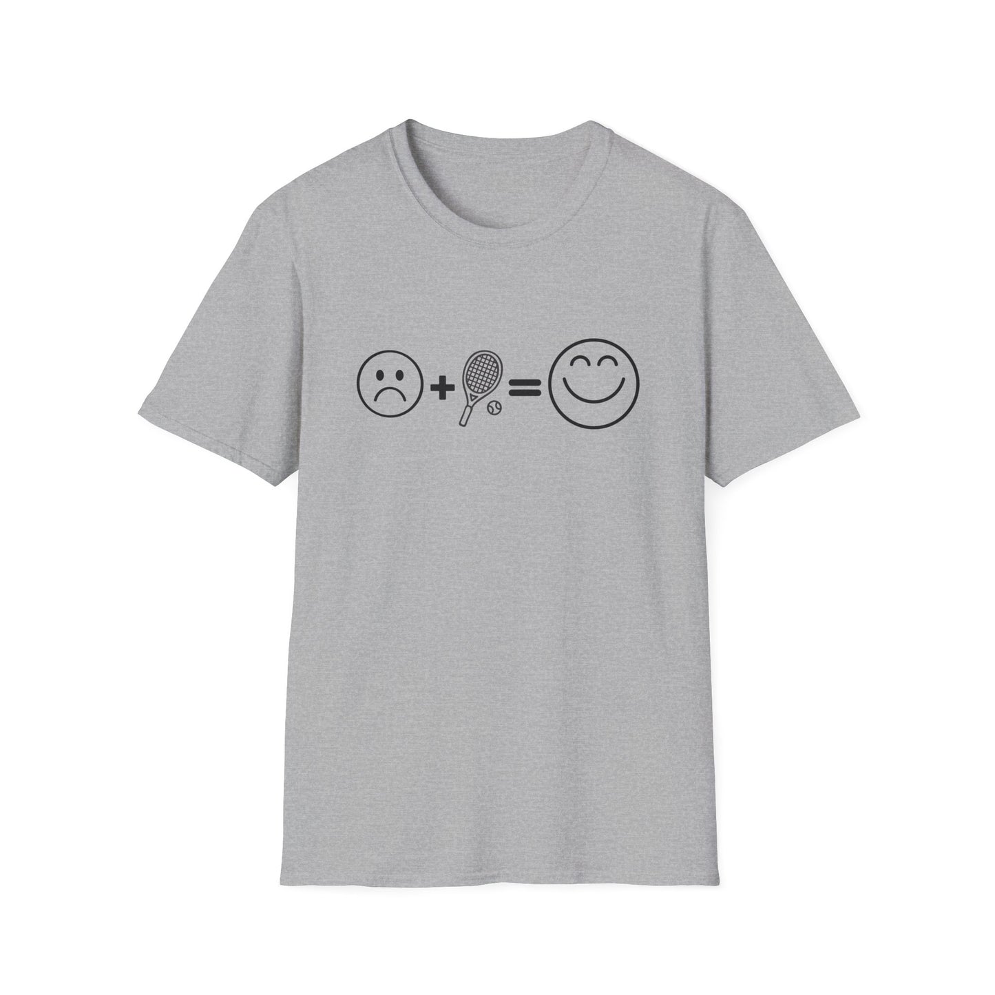 Sad Face + Tennis = Happy! T-Shirt