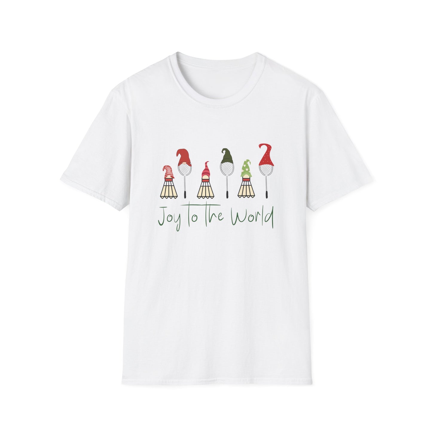 Joy to the World Badminton Holiday T-shirt