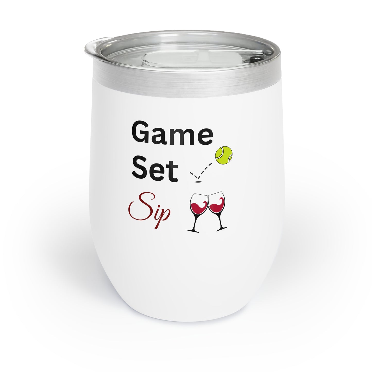 Game, Set, SIP! Tennis Chill Wine Tumbler