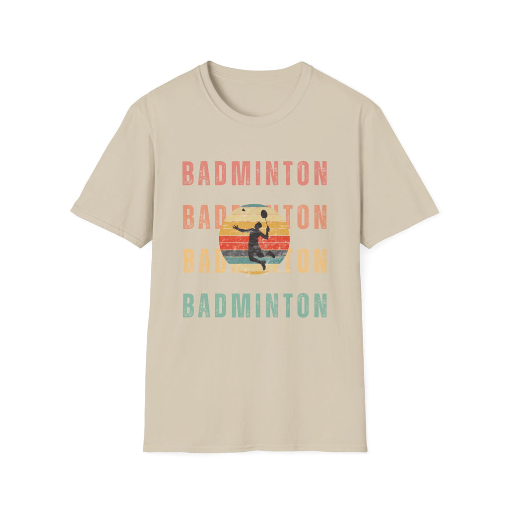 Badminton Retro Rainbow T-shirt