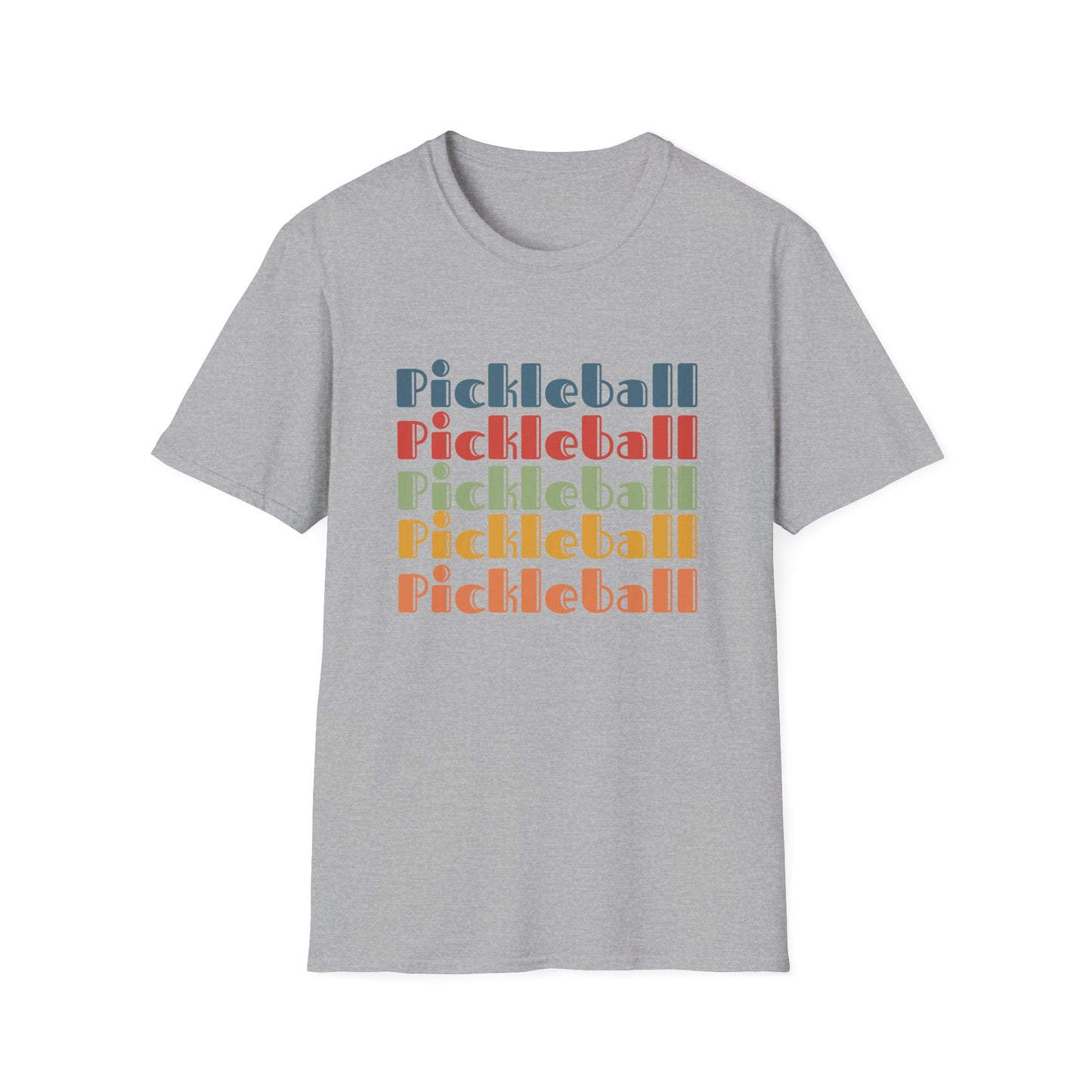 Pickleball Retro Rainbow T-shirt