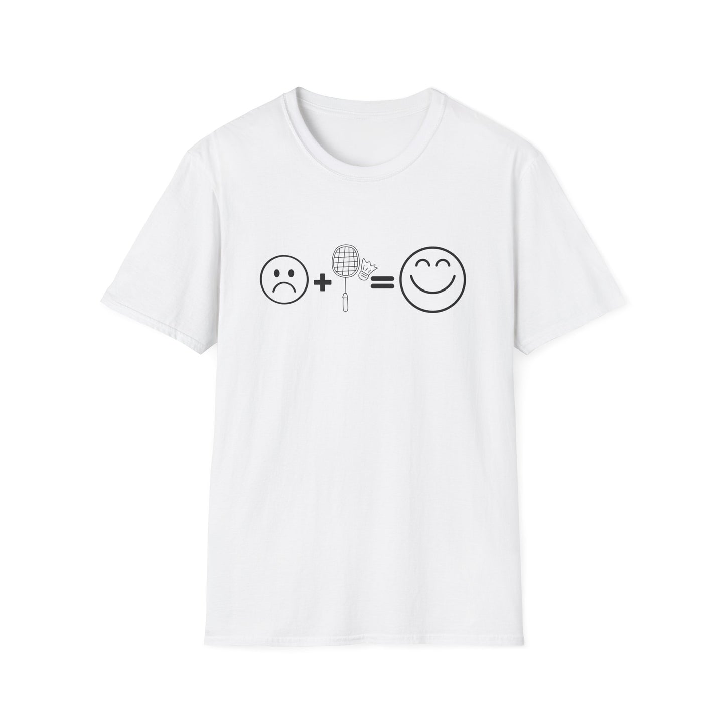Sad + Badminton = Happy! T-Shirt